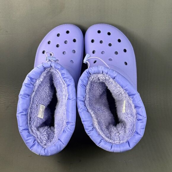 Crocs Classic Lined Neo Puff Boots Men’s 13 Digital Violet Purple  Insulated Wi - Picture 6 of 8